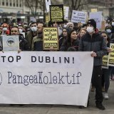 La Croatie n'est pas un lieu sûr pour les migrants, selon les participants à une manifestation samedi à Berne.